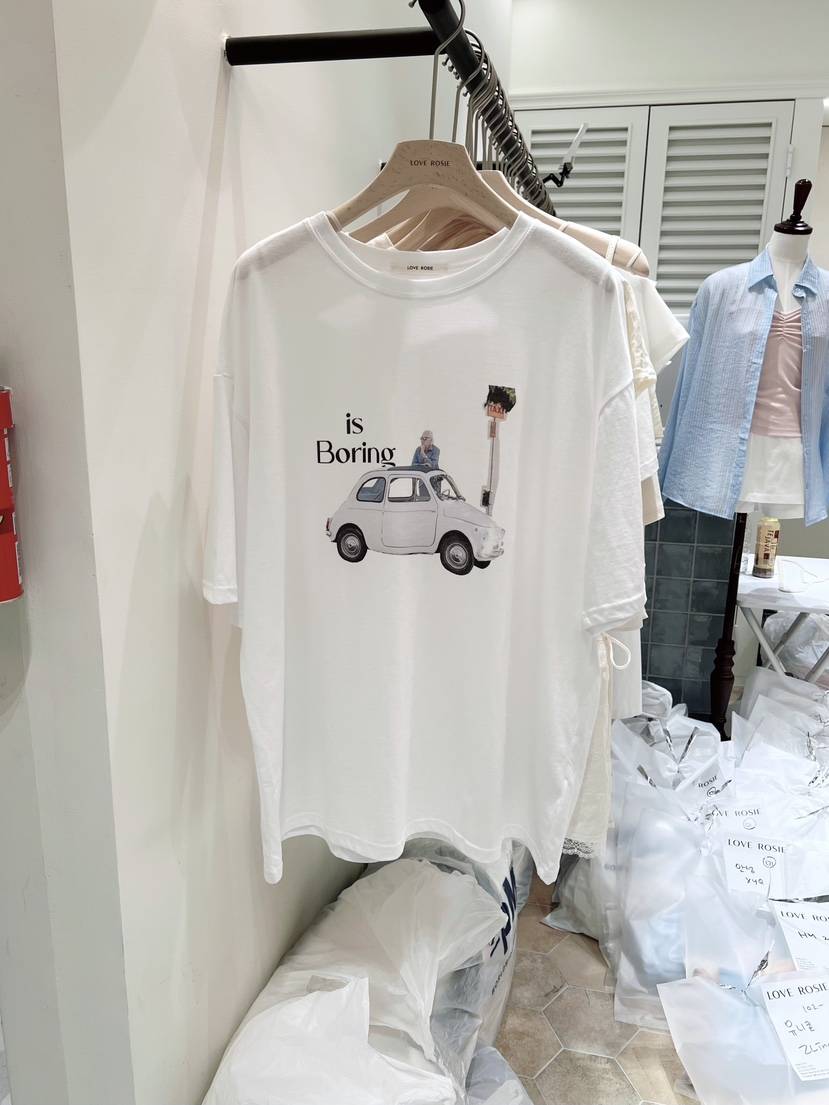 LOVE ROSIE韓國代購女士新款26夏季推薦人氣職業休閑T恤LOVE ROSIET恤