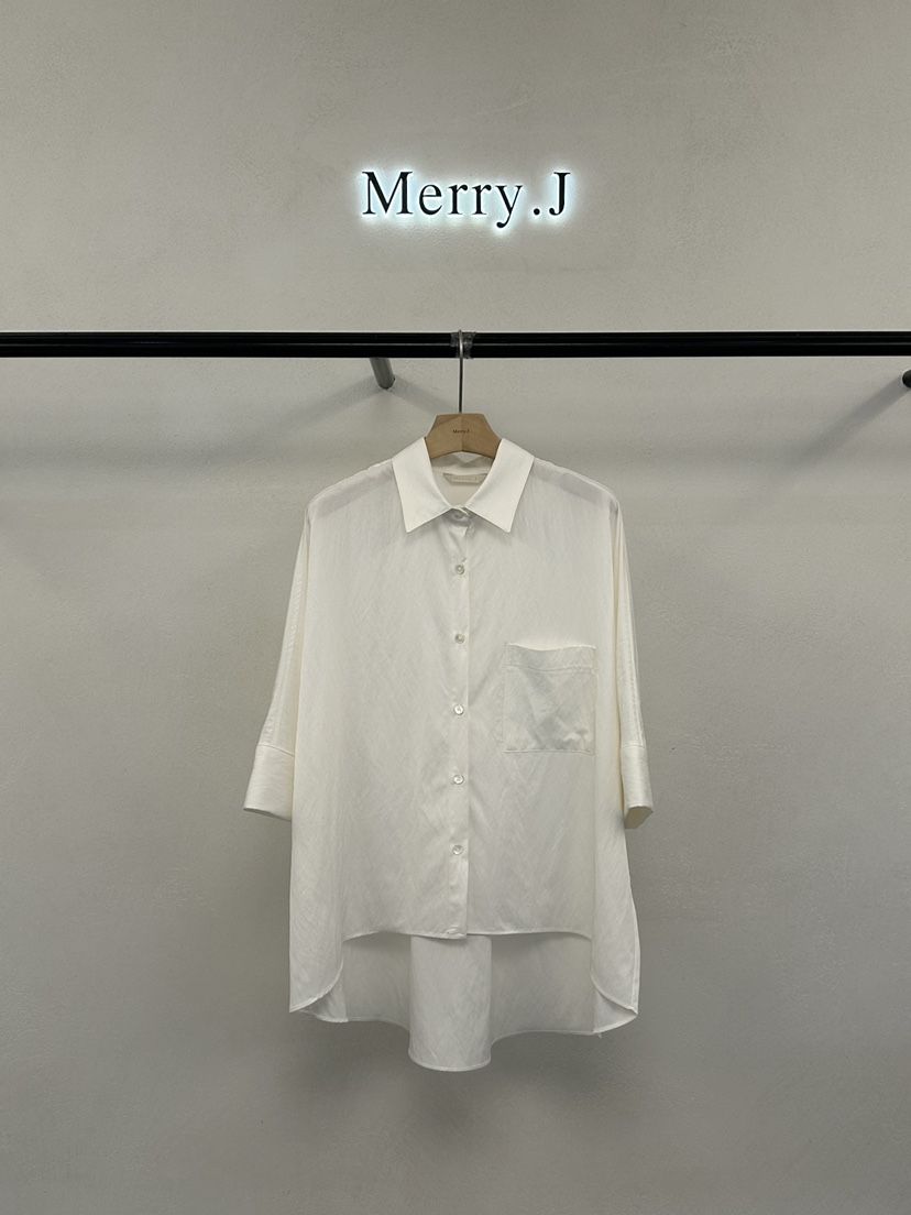 MERRY-J韓國直郵女裝新款26春夏人氣熱賣時尚襯衫蕾絲衫MERRY-J襯衫/蕾絲衫