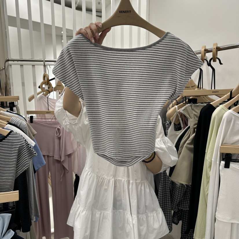 VENEFIT韓國東大門代購女裝新款人氣推薦職業26春夏熱賣T恤VENEFIT/JENNIET恤