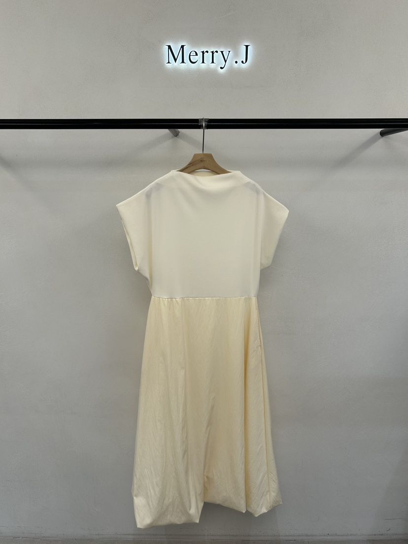 MERRY-J東大門實拍韓國女裝新品休閑職業熱賣連衣裙撞色MERRY-J連衣裙