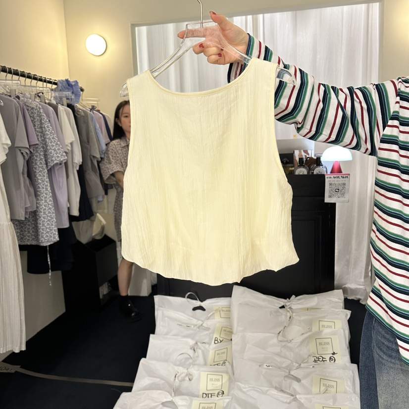 BLISS韓國代購女士新款熱賣休閑人氣時尚吊帶背心不含內搭BLISS吊帶/背心