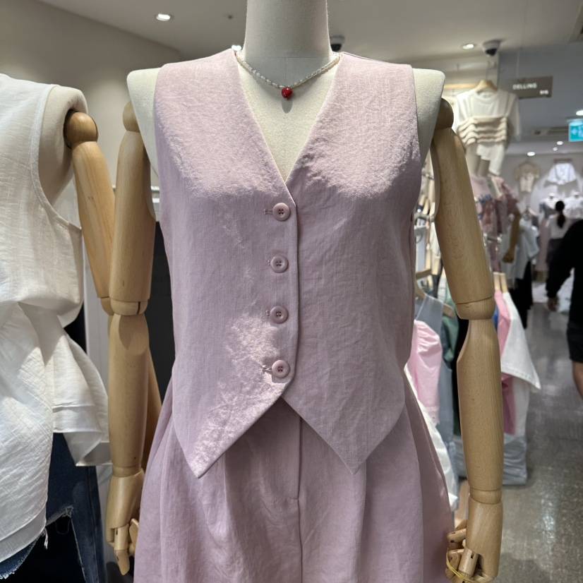 DELLING韓國代購女裝新款休閑26夏季熱賣人氣時尚職業馬甲DELLING馬甲