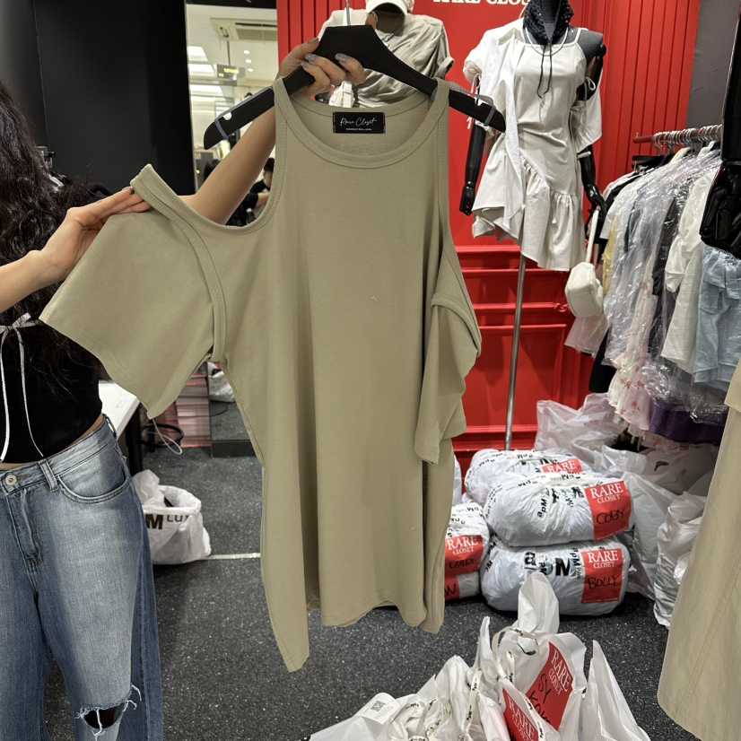 RARE CLOSET東大門實拍韓國女裝新款26春夏時尚人氣26夏季T恤RARE CLOSETT恤