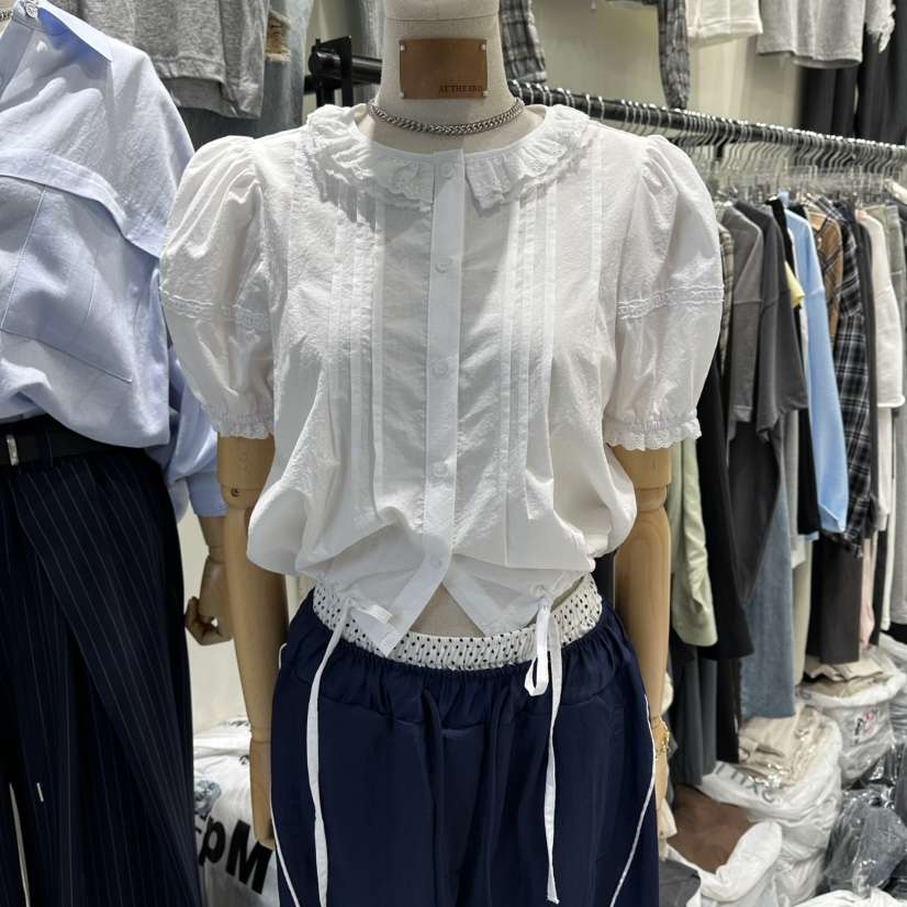 AT THE END東大門直郵女士新品熱賣真品26春夏襯衫蕾絲衫AT THE END襯衫/蕾絲衫