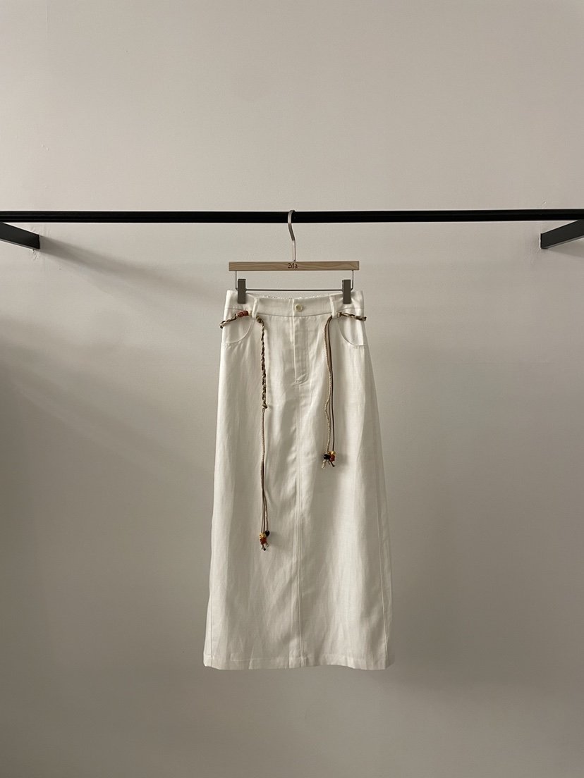 2DA/DARIMI-P東大門代購女裝新款時尚熱賣休閑長裙含腰繩2DA/DARIMI-P長裙