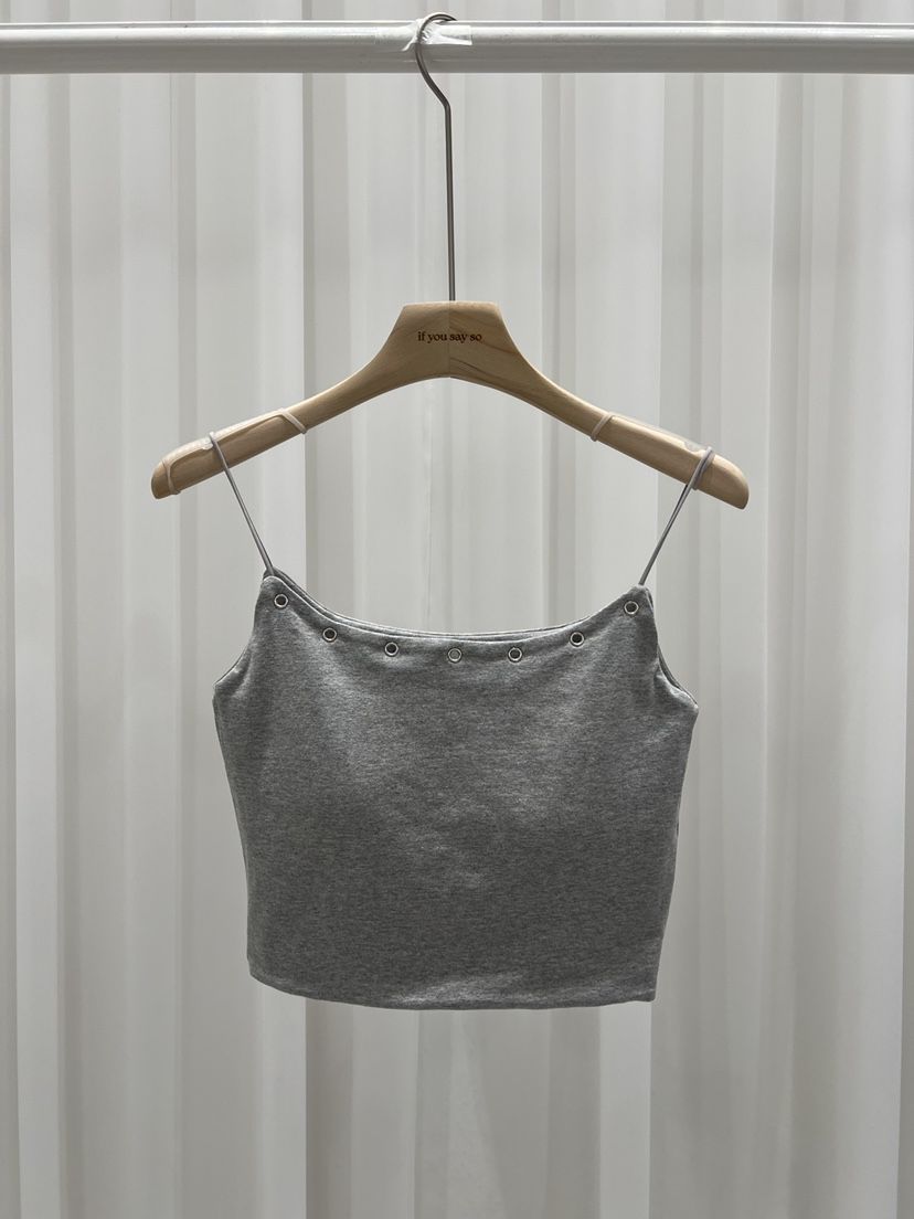 IF YOU SAY SO/PLUM-Q韓國直郵女裝新款人氣吊帶背心孔眼IF YOU SAY SO/PLUM-Q吊帶/背心