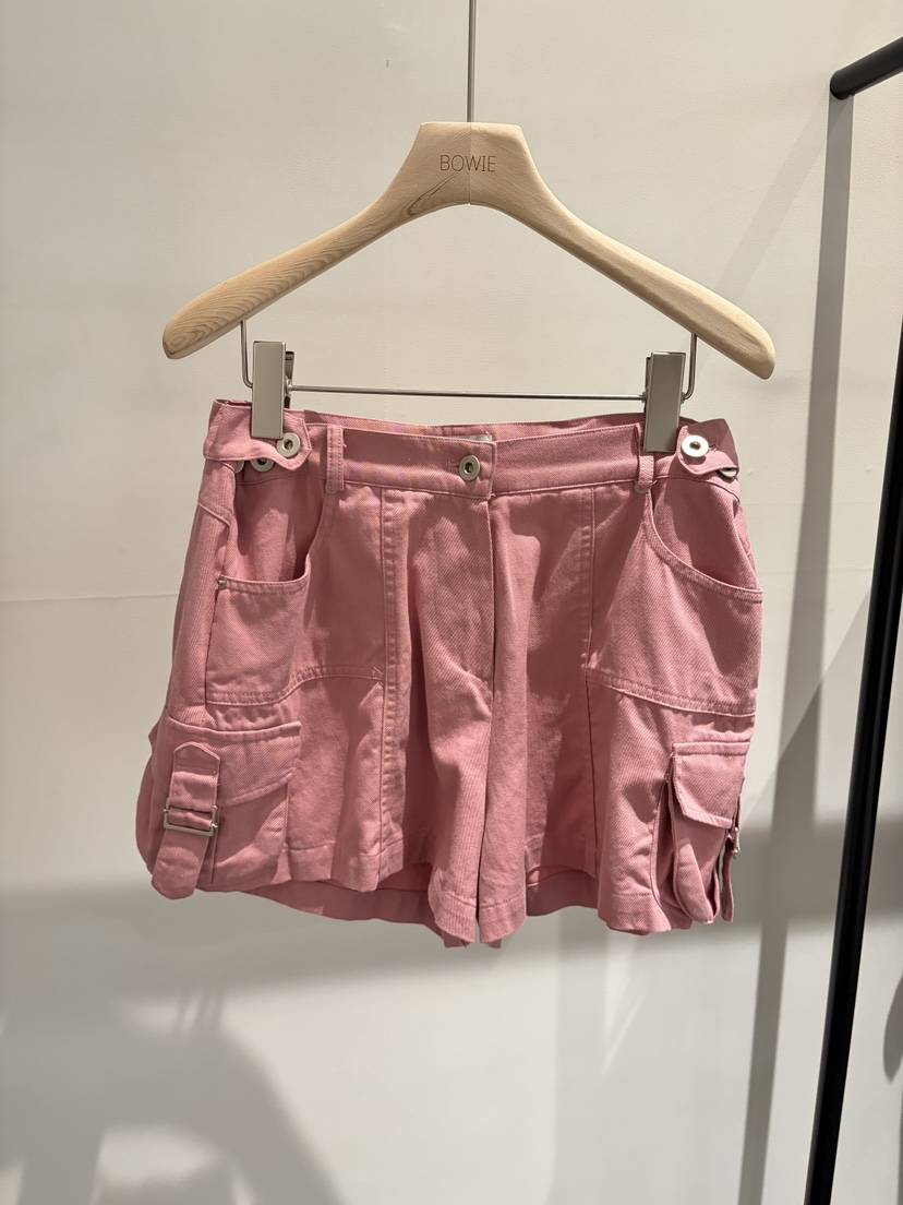 BOWIE韓國代購女士新款26春夏時尚推薦職業短褲工裝褲水洗BOWIE短褲