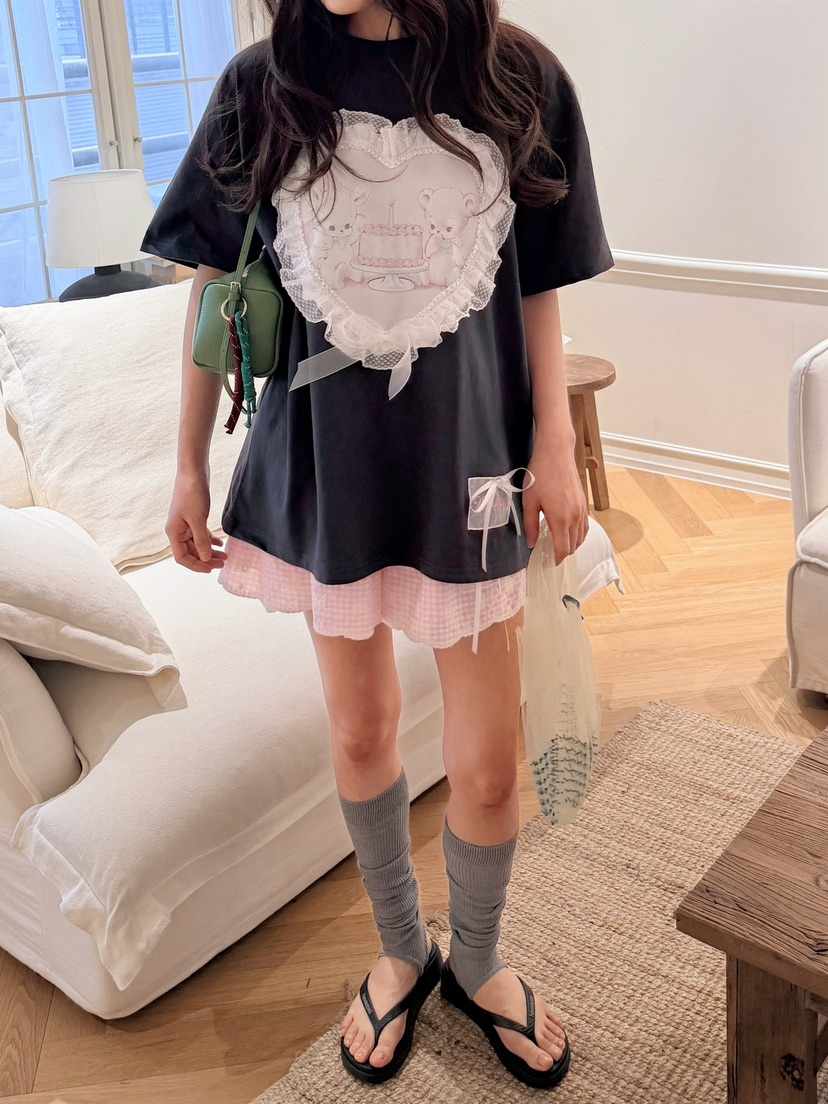 BOUTIQUE-L東大門實拍韓國女裝新款推薦人氣職業26春夏T恤BOUTIQUE-LT恤