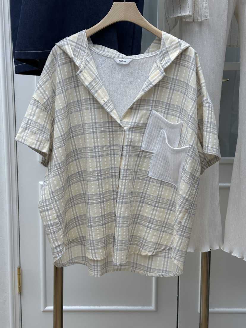 RE:FRESH-L韓國代購女士新品26春夏推薦人氣26夏季襯衫蕾絲衫RE:FRESH襯衫/蕾絲衫