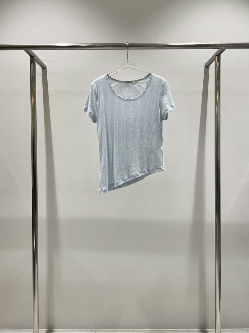 CESTLAVIE東大門直郵女士新款時尚休閑26春夏熱賣T恤U領毛絨CESTLAVIET恤