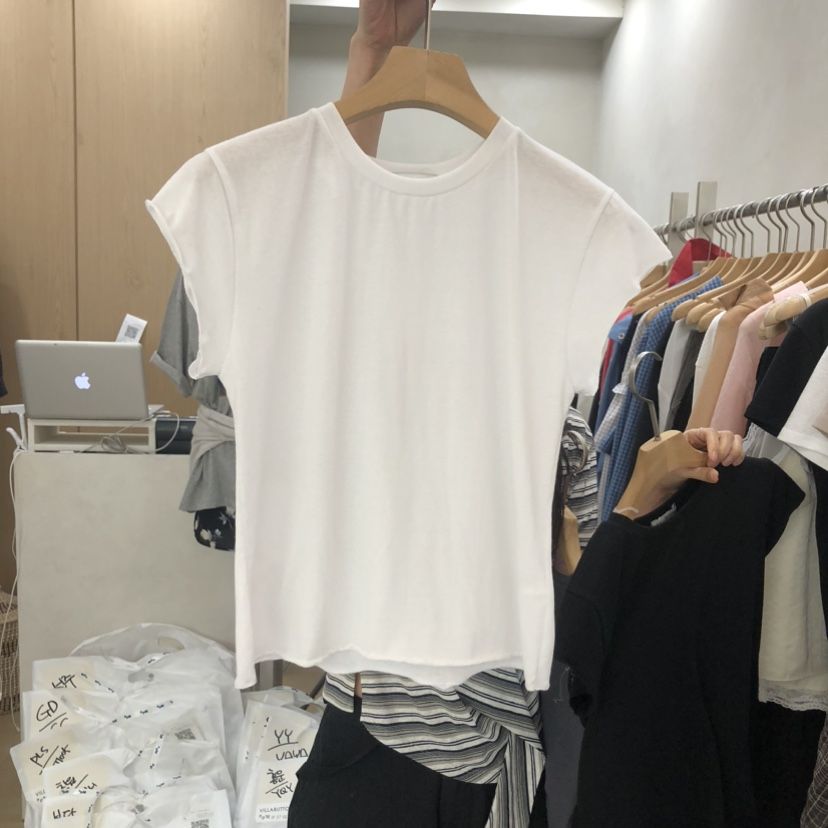 VILLABUTTON東大門代購女裝新款休閑時尚真品推薦職業T恤VILLABUTTONT恤