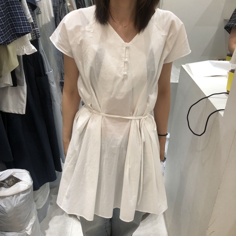 ASOME東大門代購女裝新品休閑26春夏熱賣職業時尚連衣裙含繩A.SOME連衣裙