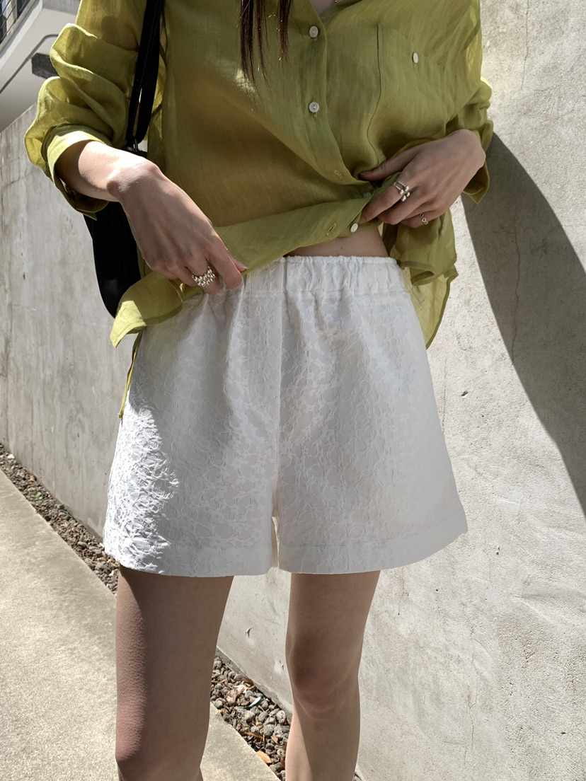 B_GARDER韓國直郵實拍女士新款熱賣職業時尚26春夏短褲提花B.GARDER短褲