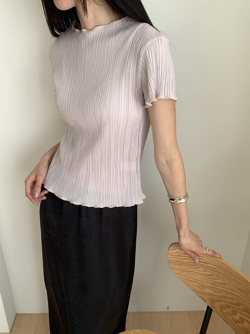 B_GARDER韓國東大門代購女裝新品人氣26夏季時尚休閑T恤褶皺B.GARDERT恤