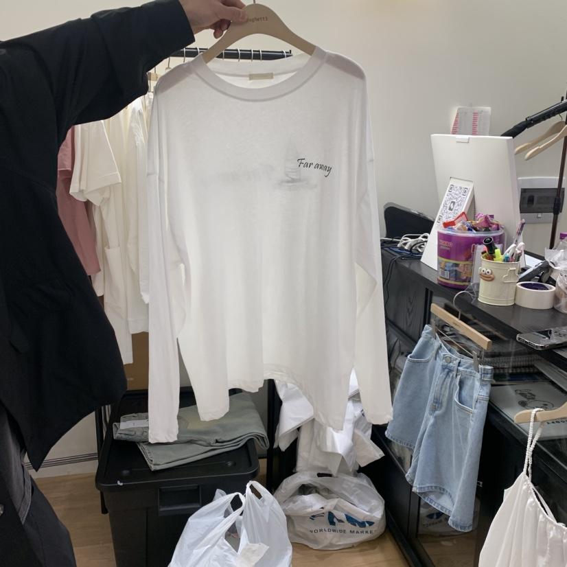 SPAGHETTI韓國直郵女裝新款26夏季時尚26春夏人氣長袖T恤spaghetti長袖T恤