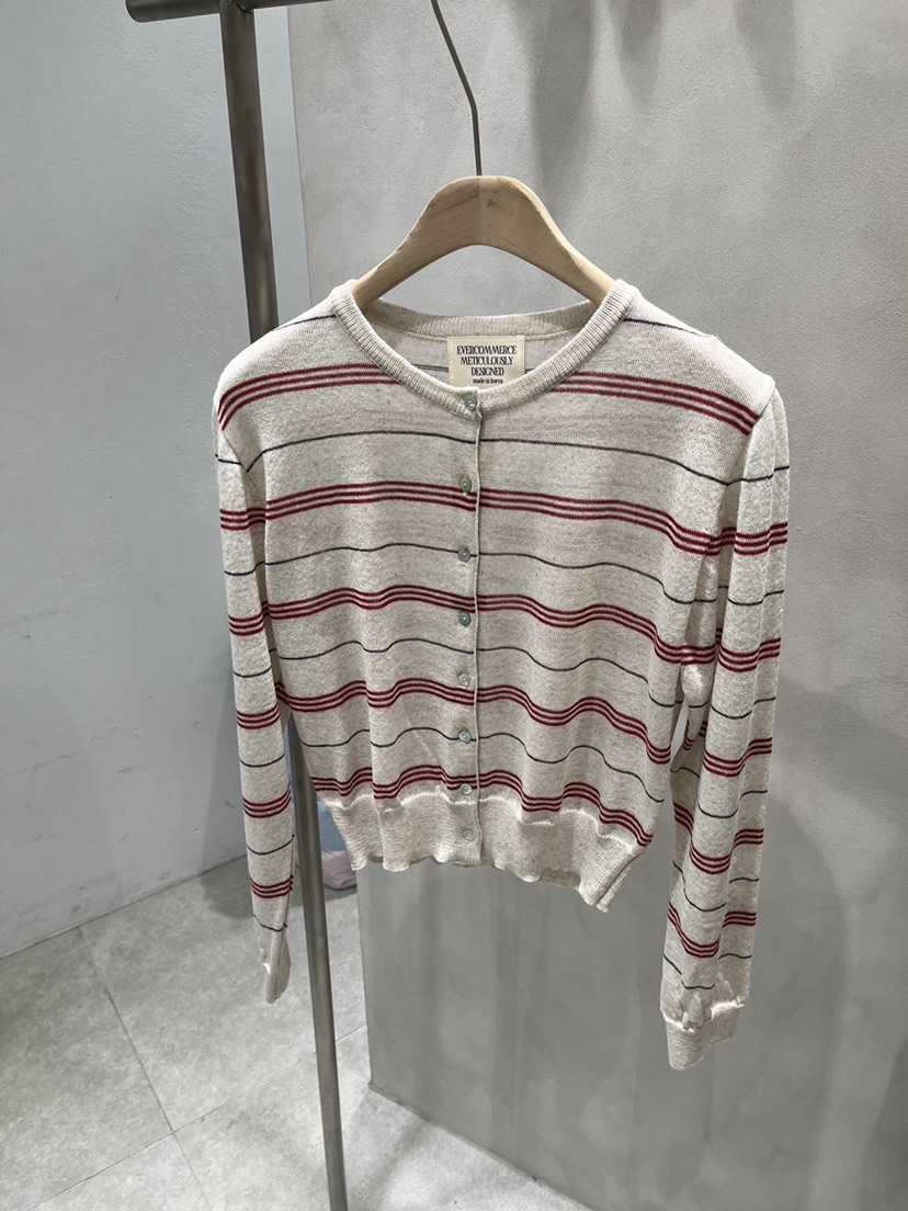 EVERCOMMERCE METICULOUSLY DESIGNED韓國代購女士新品26夏季針織衫開衫EVERCOMMERCE METICULOUSLY DESIGNED針織衫