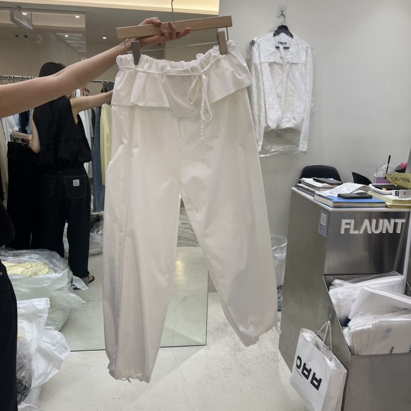 FLAUNT韓國直郵實拍女裝新品時尚熱賣人氣26夏季職業休閑褲FLAUNT休閑褲