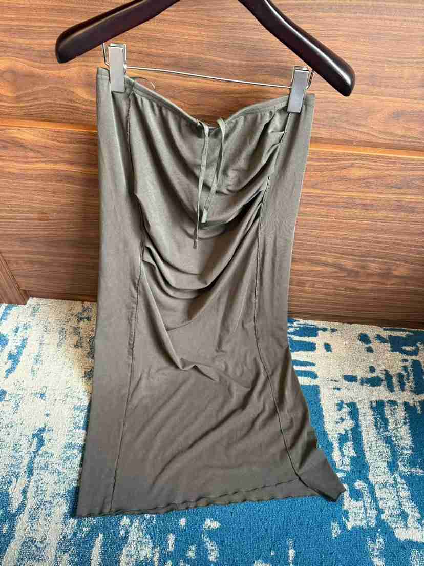 TUG韓國直郵女士新款26春夏熱賣26夏季職業休閑推薦長裙褶皺TUG長裙