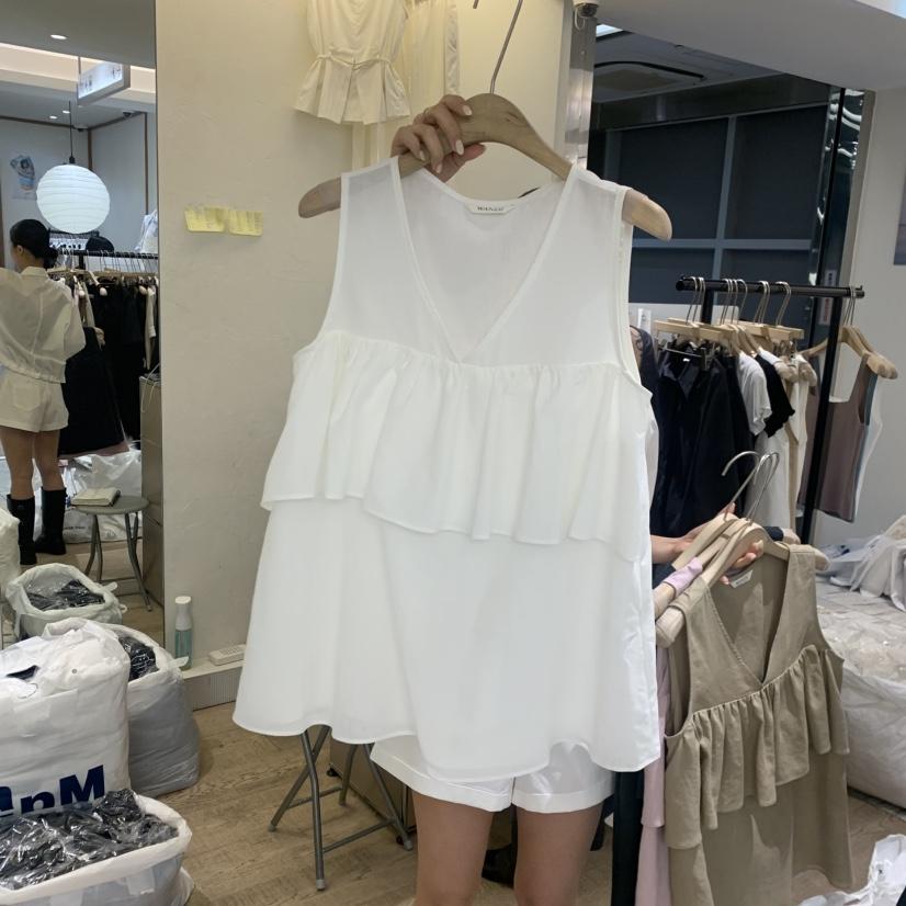 W AND J韓國東大門代購女裝新款時尚26夏季推薦吊帶背心W AND J吊帶/背心