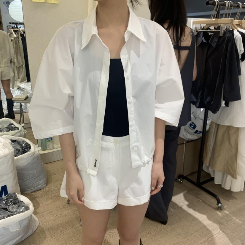 W AND J韓國東大門直郵女士新品26夏季推薦職業襯衫蕾絲衫W AND J襯衫/蕾絲衫