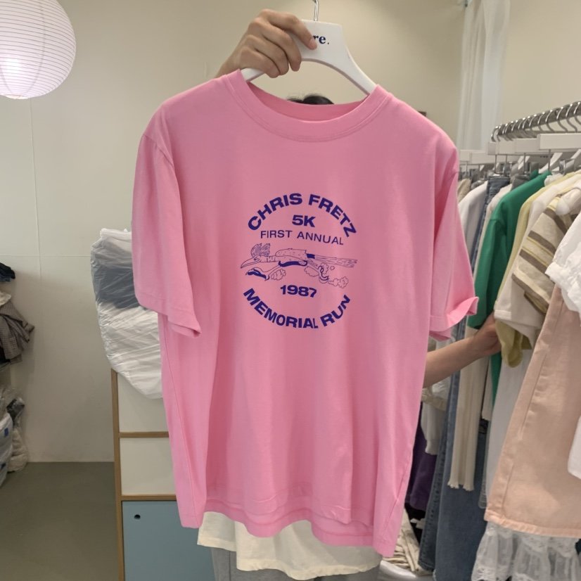 ARE東大門實拍韓國女裝新品職業推薦熱賣26夏季26春夏T恤ARE YOU/ARET恤