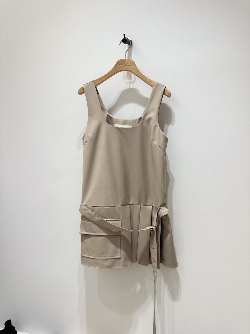 MELTED-P韓國直郵女士新款時尚熱賣26春夏職業連衣裙含腰帶MELTED-P連衣裙