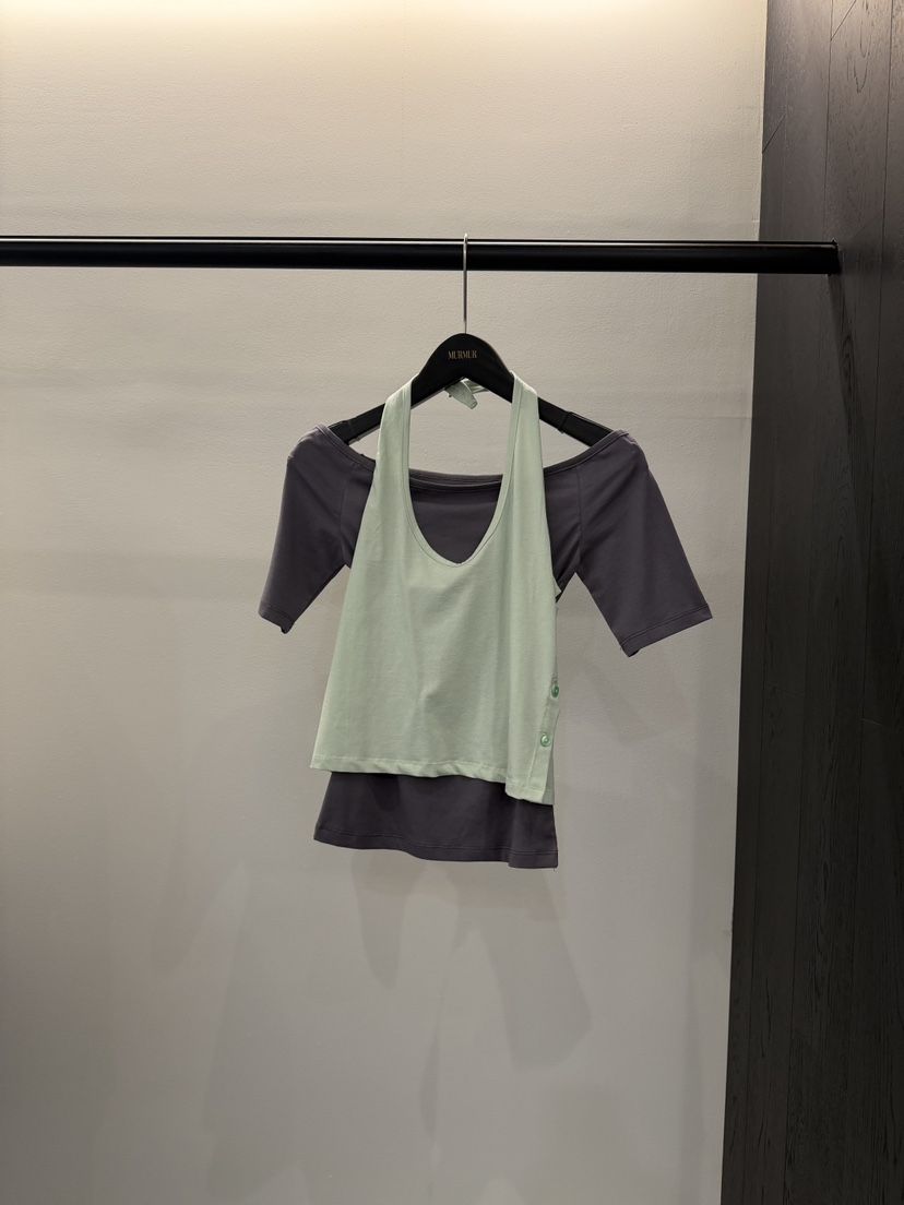MURMUR韓國直郵實拍女裝新品職業休閑26夏季時尚人氣26春夏T恤MURMURT恤