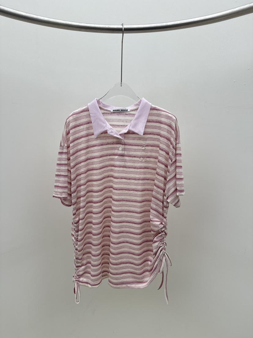 SEOLO東大門實拍韓國女士新品熱賣26春夏推薦職業26夏季T恤Seolo seoulT恤