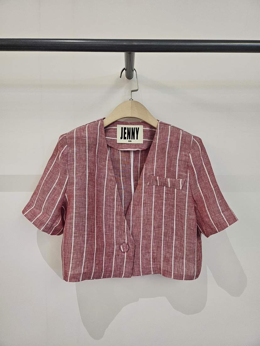 JENNY 1976東大門實拍韓國女裝新品26夏季26春夏夾克亞麻JENNY 1976夾克