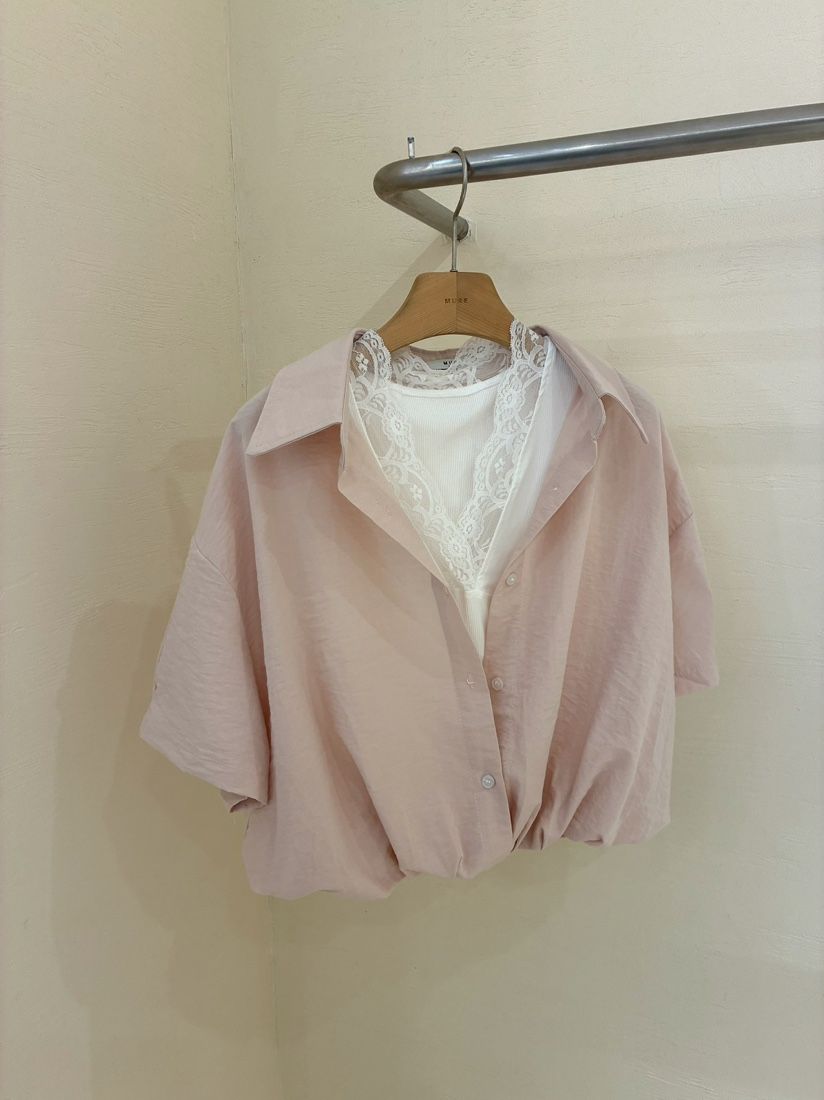 MUSE-P韓國直郵女士新品職業26春夏推薦熱賣人氣襯衫蕾絲衫MUSE-P襯衫/蕾絲衫