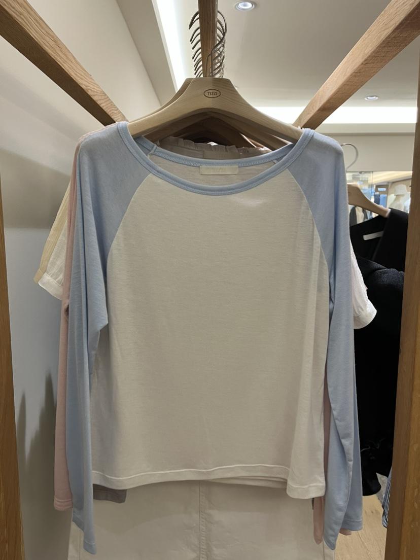 TIZZI韓國代購女裝新款26夏季熱賣推薦26春夏職業長袖T恤TIZZI長袖T恤