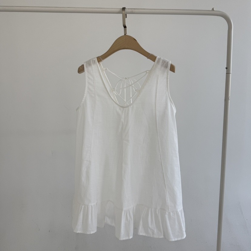 JENNY 1976韓國直郵女裝新品26夏季職業人氣吊帶背心亞麻JENNY 1976吊帶/背心