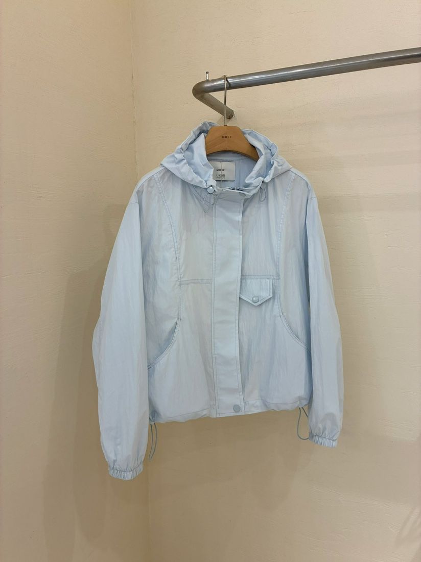 MUSE-P韓國直郵女士新品26春夏熱賣26夏季時尚休閑夾克口袋MUSE-P夾克