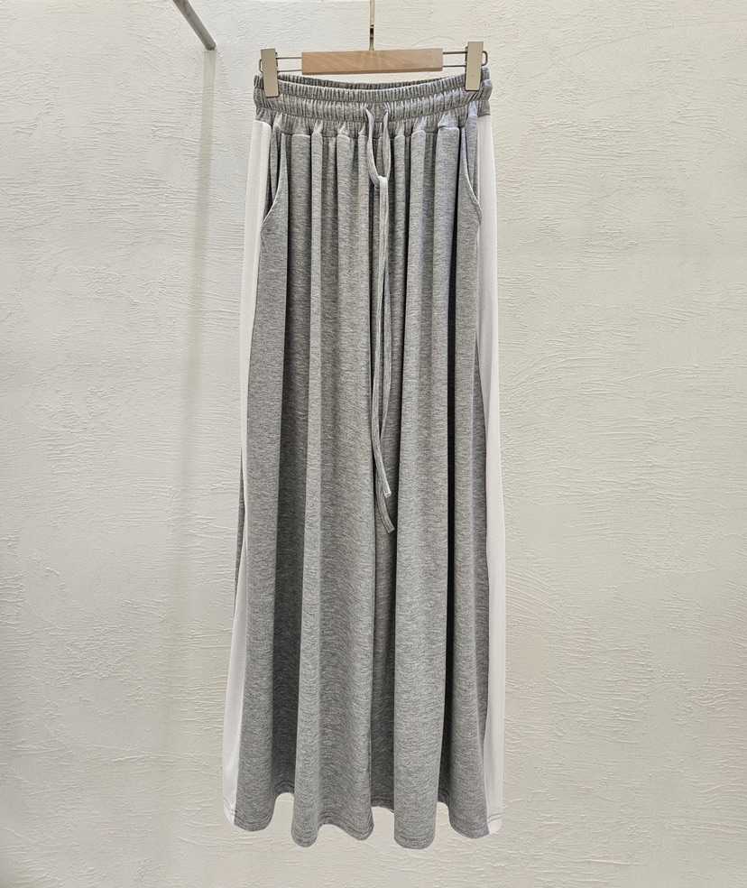 GOSSIP韓國東大門代購女士新款26夏季熱賣休閑褲闊腿褲撞色GOSSIP休閑褲