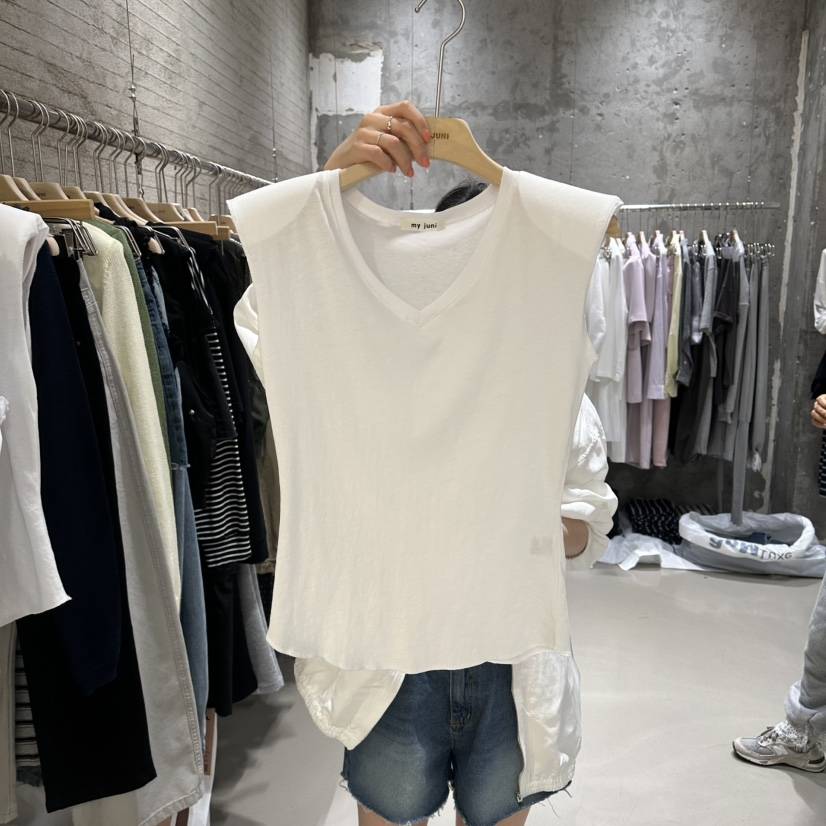 JUNI韓國直郵實拍女裝新款時尚職業休閑推薦熱賣吊帶背心my juni吊帶/背心