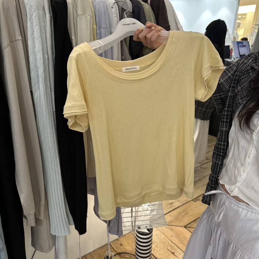 CREAM VILLA韓國東大門直郵女士新品時尚T恤CREAMVILLAT恤