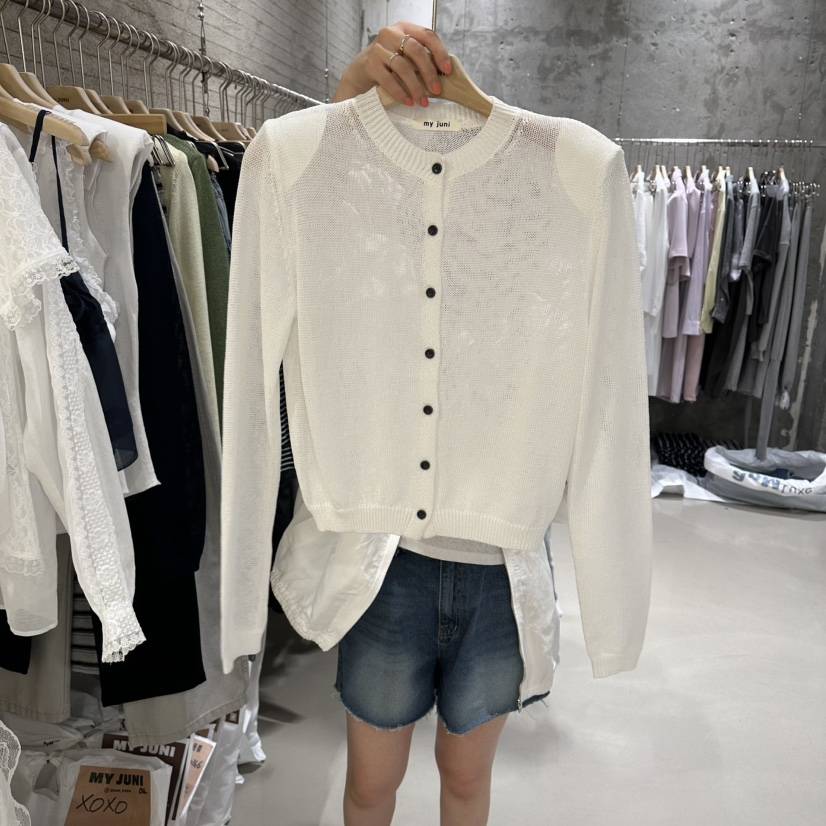 JUNI東大門實拍韓國女士新款時尚26春夏推薦人氣針織衫開衫my juni針織衫