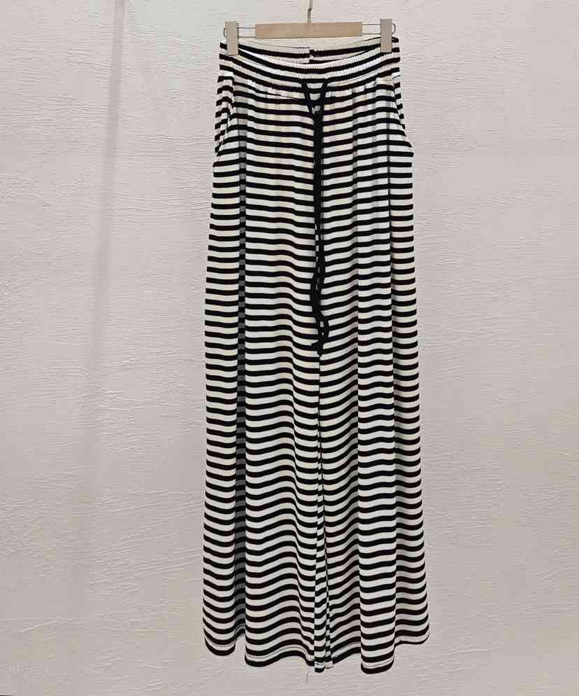 GOSSIP韓國直郵女裝新款熱賣職業休閑褲人造絲闊腿褲羅紋GOSSIP休閑褲