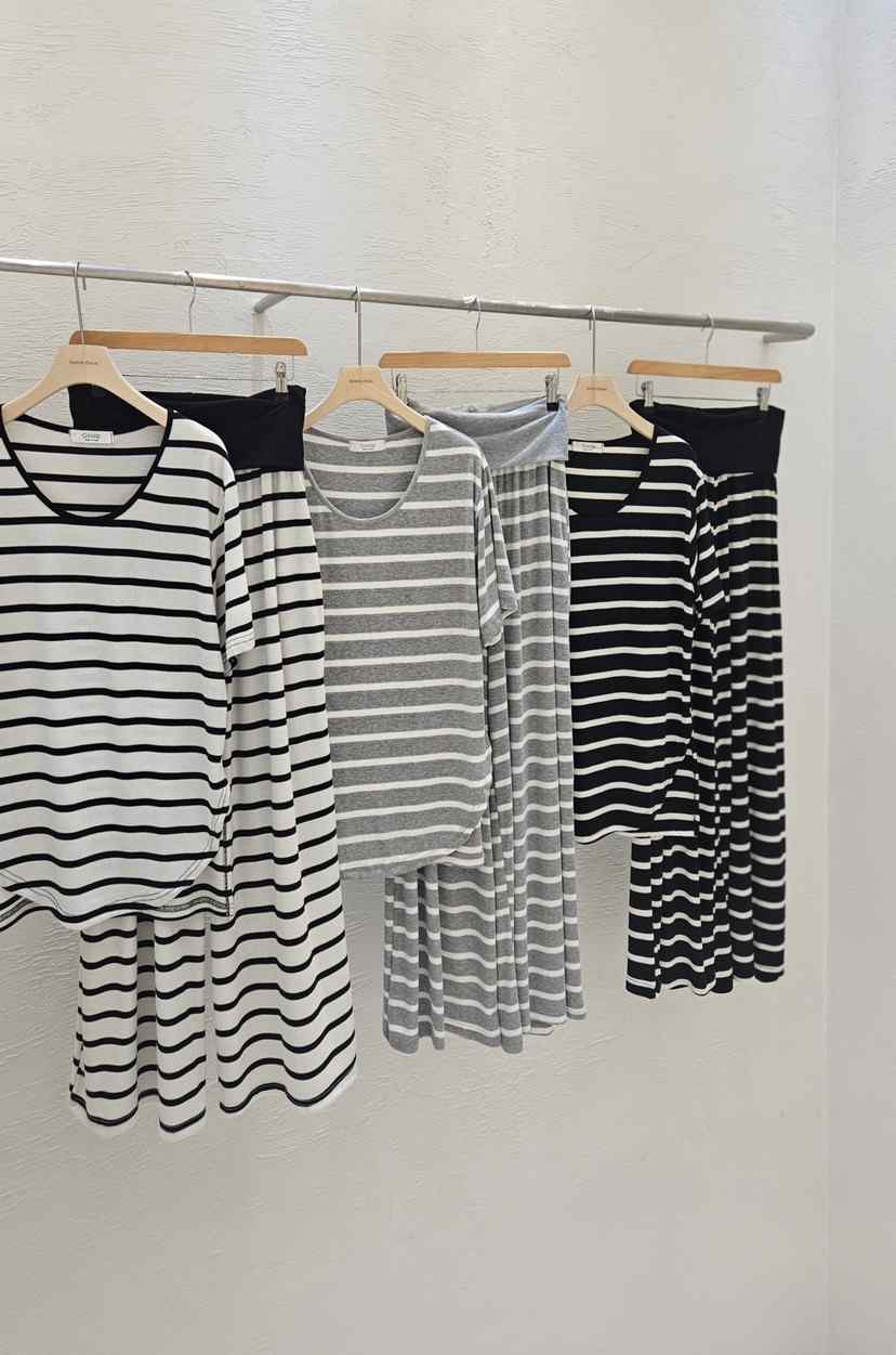 GOSSIP韓國直郵實拍女士新品職業時尚人氣休閑套裝套裝條紋GOSSIP套裝