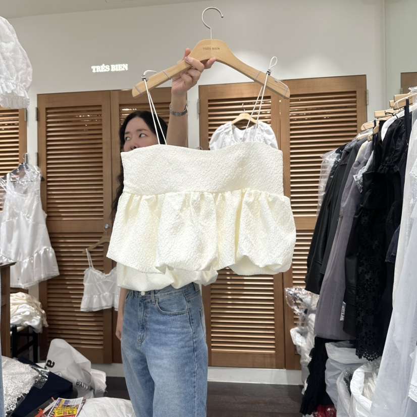 TRES BIEN韓國直郵女士新款人氣熱賣職業26夏季吊帶背心TRES BIEN吊帶/背心