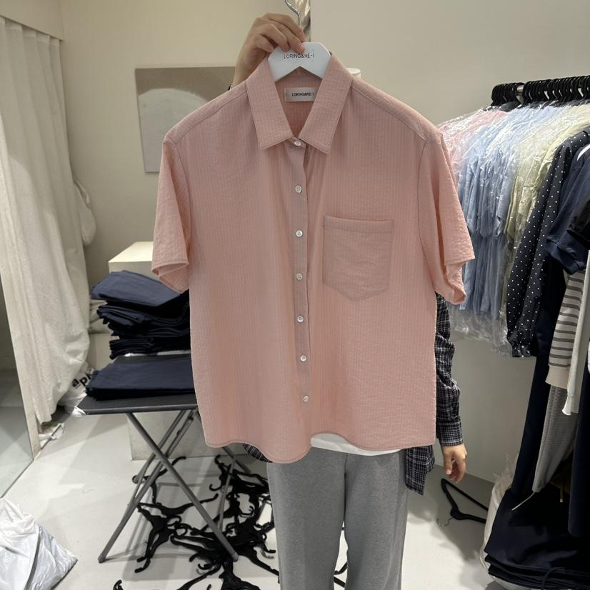 LORING RE I東大門實拍韓國女裝新品26夏季推薦襯衫蕾絲衫LORING RE-I/BARE襯衫/蕾絲衫