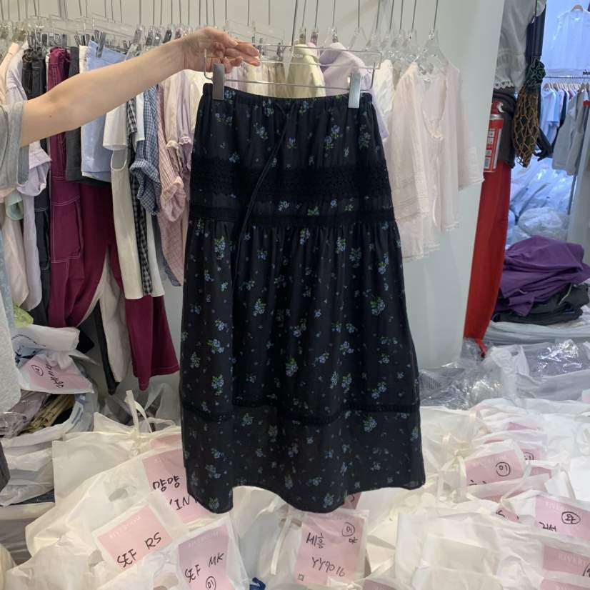 RIVEROOM韓國直郵實拍女裝新款時尚職業26夏季半身裙中短裙RIVEROOM半身裙/中短裙