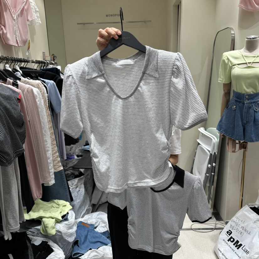 MONOPOLY韓國東大門代購女士新款26夏季人氣職業熱賣休閑T恤MONO_POLYT恤