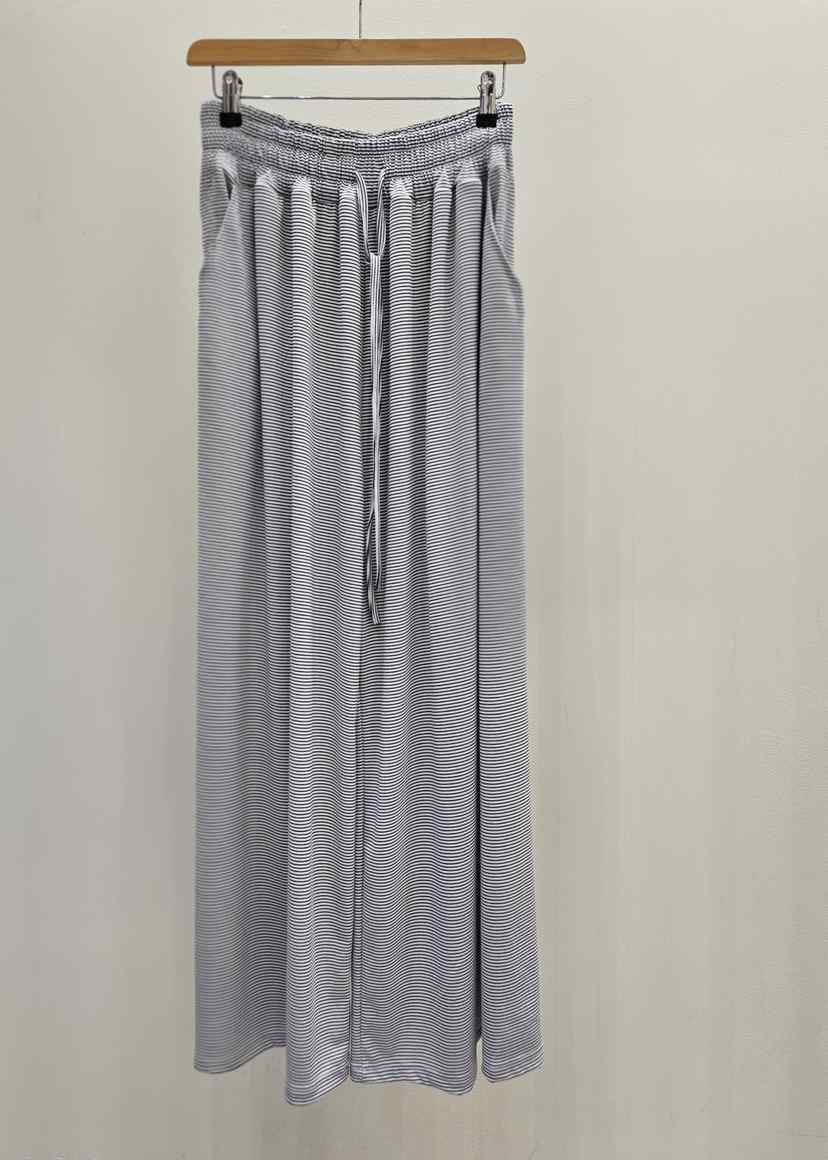 GOSSIP韓國東大門代購女裝新品職業人氣休閑褲闊腿褲條紋GOSSIP休閑褲