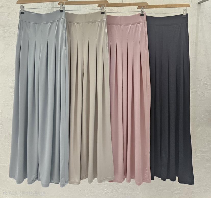 GOSSIP韓國東大門直郵女士新款時尚推薦休閑褲闊腿褲褶裥GOSSIP休閑褲