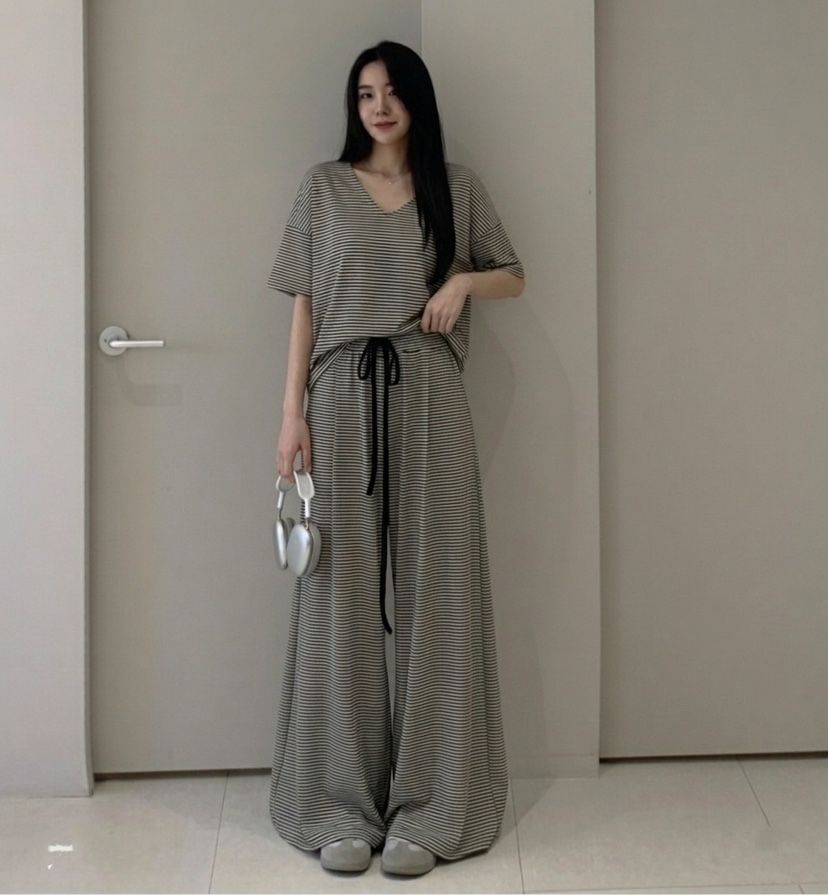 GOSSIP韓國東大門直郵女士新品26春夏休閑26夏季職業套裝V領GOSSIP套裝