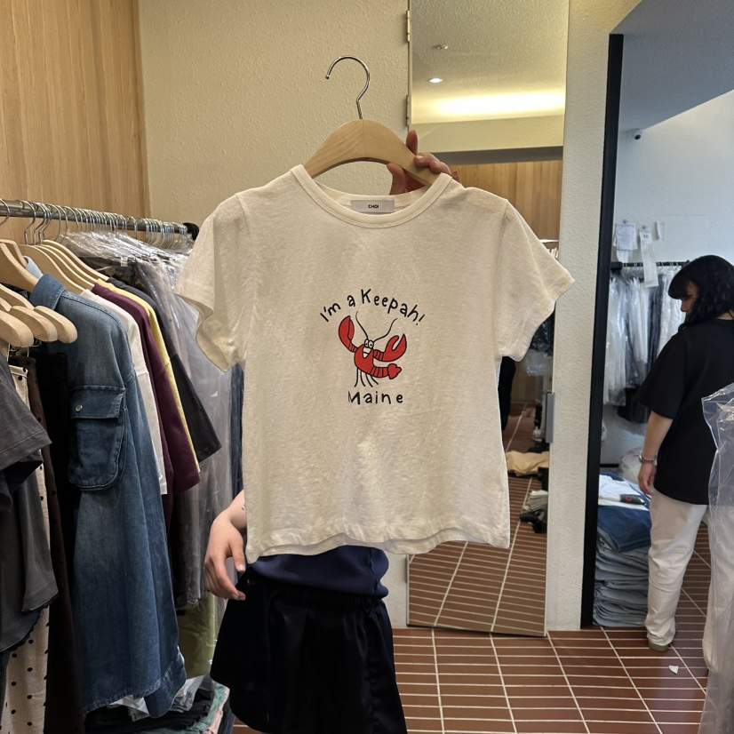 CHOI-L韓國東大門直郵女士新款人氣26春夏時尚26夏季T恤CHOIT恤