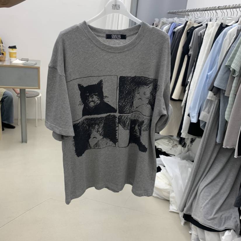 STAINLESS韓國直郵實拍女裝新品時尚26夏季職業推薦人氣T恤STAINLESST恤