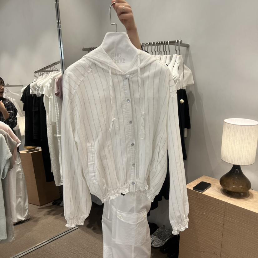 SIHO ARCHIVE韓國東大門代購女士新品人氣襯衫蕾絲衫荷葉邊連帽衫SIHO ARCHIVE襯衫/蕾絲衫