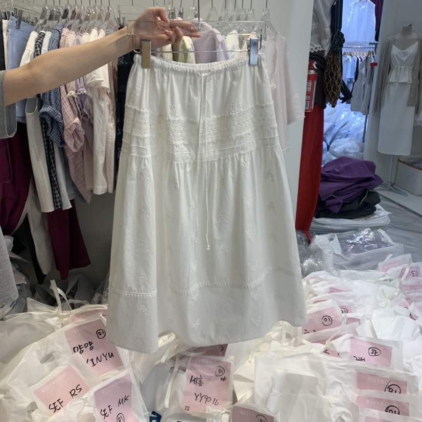 RIVEROOM韓國直郵實拍女士新款人氣熱賣休閑半身裙中短裙RIVEROOM半身裙/中短裙